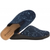 INBLU CF-49 TEKSTYLNE DOMOWE DAMSKIE KAPCIE PAPCIE KLAPKI KOTURN PU granatowe