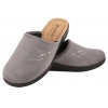 INBLU CF-48 TEKSTYLNE DOMOWE DAMSKIE KAPCIE PAPCIE KLAPKI KOTURN PU szare