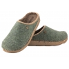 INBLU ED-31 DOMOWE DAMSKIE KAPCIE PAPCIE KLAPKI PU FILC zielone