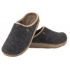 INBLU ED-31 DOMOWE DAMSKIE KAPCIE PAPCIE KLAPKI PU FILC grafitowe