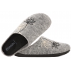 INBLU GF-30 DOMOWE DAMSKIE KAPCIE PAPCIE KLAPKI PU FILC szare
