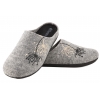 INBLU GF-30 DOMOWE DAMSKIE KAPCIE PAPCIE KLAPKI PU FILC szare