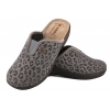 INBLU LV-16 TEKSTYLNE DOMOWE DAMSKIE KAPCIE PAPCIE KLAPKI SKÓRA KOTURN PU szare