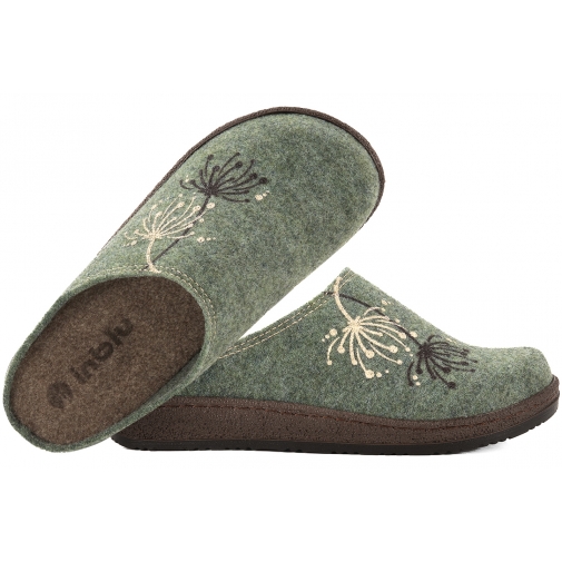 INBLU NL-11 DOMOWE DAMSKIE KAPCIE PAPCIE KLAPKI PU FILC