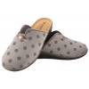 INBLU OD-14 TEKSTYLNE DOMOWE DAMSKIE KAPCIE PAPCIE KLAPKI KOTURN PU antracyt