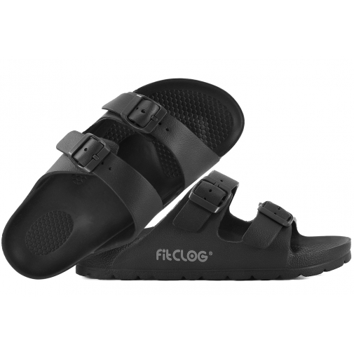 FITCLOG LIKE 011 LEMIGO KLAPKI Z PIANKI EVA DOMOWE BASENOWE OGRODOWE czarny