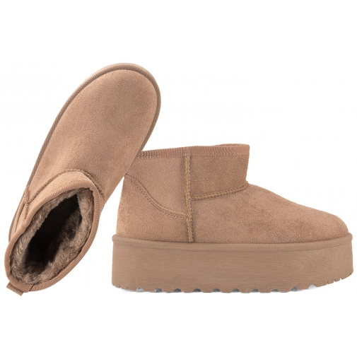 POTOCKI 25-16322BG ŚNIEGOWCE BOTKI OCIEPLANE KOZACZKI NA PLATFORMIE MIKROFIBRA