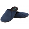 ADANEX 29999 TEKSTYLNE DOMOWE MĘSKIE KAPCIE PAPCIE KLAPKI BIO PU granatowe