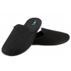 ADANEX 29992 TEKSTYLNE DOMOWE MĘSKIE KAPCIE PAPCIE KLAPKI BIO PU czarne