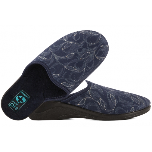 ADANEX 29834 TEKSTYLNE DOMOWE DAMSKIE KAPCIE PAPCIE KLAPKI KOTURN BIO PU