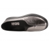 VERANO 794.602 PÓŁBUTY DAMSKIE MOKASYNY BALERINY SKÓRZANE KOTURN grafitowe
