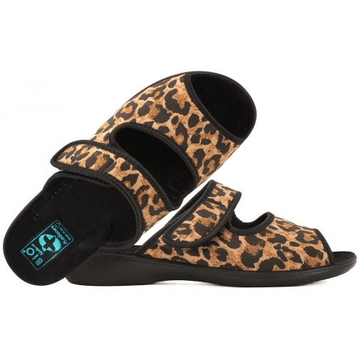 ADANEX 29737 TEKSTYLNE DOMOWE DAMSKIE KAPCIE PAPCIE KLAPKI RZEP BIO PU