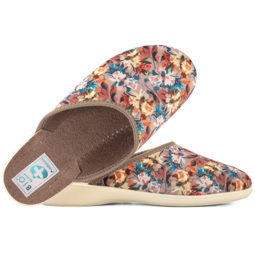 ADANEX 29825 TEKSTYLNE DOMOWE DAMSKIE KAPCIE PAPCIE KLAPKI BIO PU