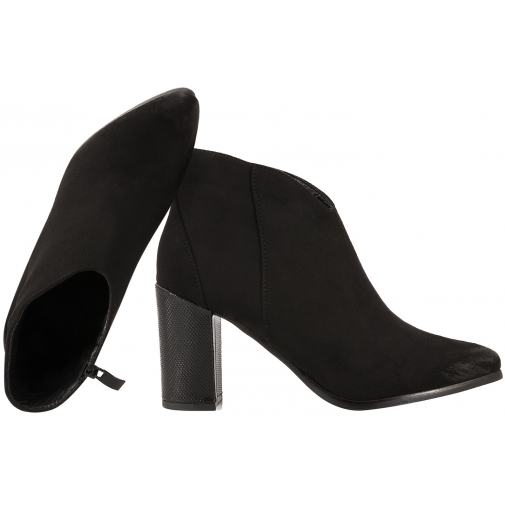 T.SOKOLSKI SKZ19-21 BOTKI DAMSKIE OCIEPLANE ZIMOWE KOZACZKI ZAMSZOWE EKO czarne