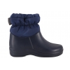 REALPAKS D-337 ŚNIEGOWCE DAMSKIE KALOSZE ZIMOWE OCIEPLANE PIANKA EVA granatowe