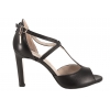BRAVO MODA 1858 SANDAŁY DAMSKIE SZPILKI SKÓRZANE czarne