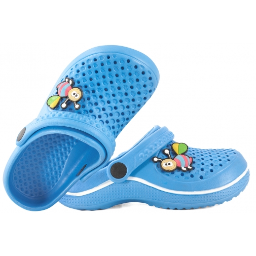 HASBY K911A KLAPKI PEŁNE SANDAŁKI DZIECIĘCE Z PIANKI EVA błękitne