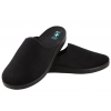 ADANEX 29594 TEKSTYLNE DOMOWE MĘSKIE KAPCIE PAPCIE KLAPKI BIO PU czarne