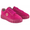ATLETICO LADIE'S STYLE 2279S SNEAKERSY DAMSKIE PÓŁBUTY SKÓRZANE fuksja