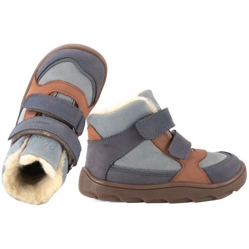 EMEL EV2809-4 BAREFOOT TRZEWIKI ZIMOWE OCIEPLANE WEŁNA WODOODPORNE MEMBRANA