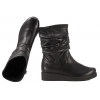 AXEL 4055 KOZAKI SKÓRZANE OCIEPLANE DAMSKIE BOTKI ZIMOWE NA KOTURNIE czarne