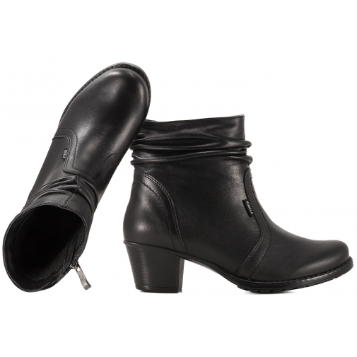 AXEL KOSELA 4185 KOZACZKI SKÓRZANE NA OBCASIE BOTKI ZIMOWE OCIEPLANE TĘGOŚĆ H