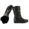 AXEL 4400 KOZAKI SKÓRZANE OCIEPLANE DAMSKIE BOTKI ZIMOWE czarne