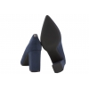 SERGIO LEONE PB216 CZÓŁENKA DAMSKIE PÓŁBUTY NA OBCASIE EKO ZAMSZ granatowe