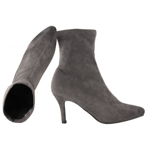T.SOKOLSKI SKZ19-12 ELASTYCZNE KOZACZKI DAMSKIE BOTKI SZPILKA szare
