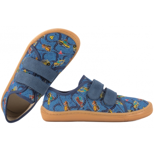 FRODDO G1700379-30 BAREFOOT PÓŁBUTY TEKSTYLNE KAPCIE TRAMPKI SKÓRA WKŁADKA