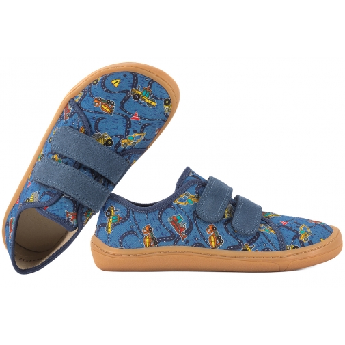 FRODDO G1700379-30 BAREFOOT PÓŁBUTY TEKSTYLNE KAPCIE TRAMPKI SKÓRA WKŁADKA