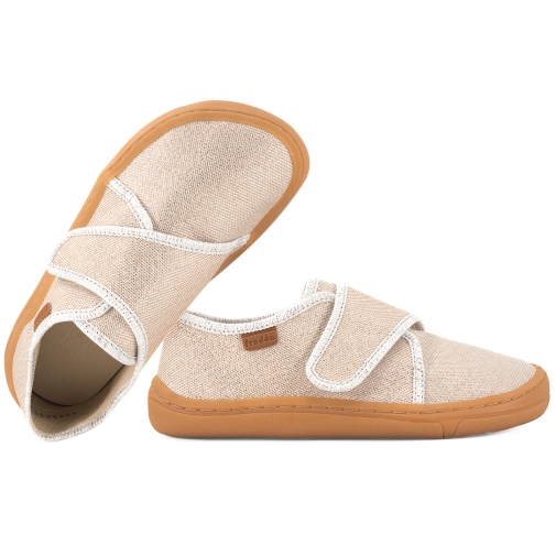 FRODDO G1700408-7 BAREFOOT PÓŁBUTY TEKSTYLNE KAPCIE TRAMPKI SKÓRA WKŁADKA