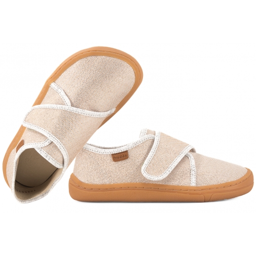 FRODDO G1700408-7 BAREFOOT PÓŁBUTY TEKSTYLNE KAPCIE TRAMPKI SKÓRA WKŁADKA