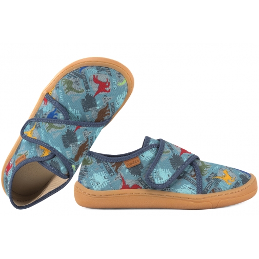 FRODDO G1700408-10 BAREFOOT PÓŁBUTY TEKSTYLNE KAPCIE PAPCIE TRAMPKI SKÓRA