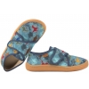 FRODDO G1700408-10 BAREFOOT PÓŁBUTY TEKSTYLNE KAPCIE PAPCIE TRAMPKI SKÓRA