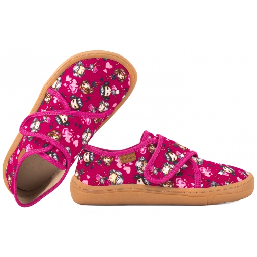 FRODDO G1700408-13 BAREFOOT PÓŁBUTY TEKSTYLNE KAPCIE TRAMPKI SKÓRA WKŁADKA