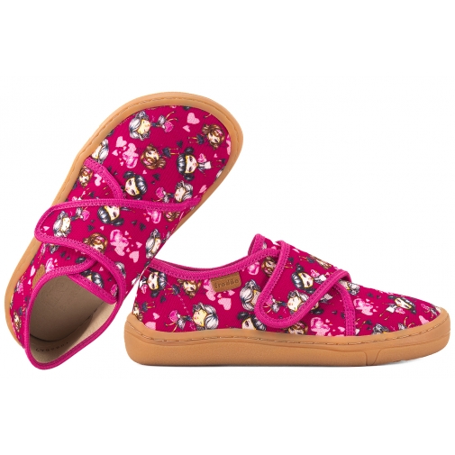 FRODDO G1700408-13 BAREFOOT PÓŁBUTY TEKSTYLNE KAPCIE TRAMPKI SKÓRA WKŁADKA