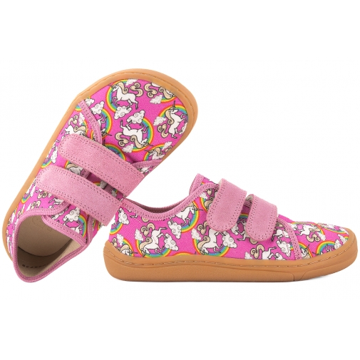 FRODDO G1700379-4 BAREFOOT PÓŁBUTY TEKSTYLNE KAPCIE TRAMPKI SKÓRA WKŁADKA