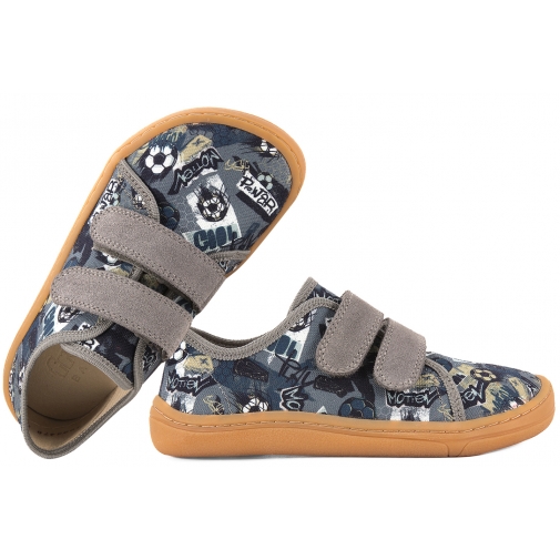 FRODDO G1700379-27 BAREFOOT PÓŁBUTY TEKSTYLNE KAPCIE TRAMPKI SKÓRA WKŁADKA