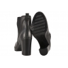 ANN-MEX 7516 01SZ SKÓRZANE BOTKI ZIMOWE KOZACZKI OCIEPLANE DAMSKIE czarne