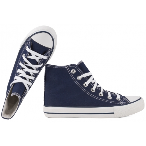 ATLETICO CNSD-2 TRAMPKI DAMSKIE WYSOKIE MŁODZIEŻOWE SZKOLNE granatowe