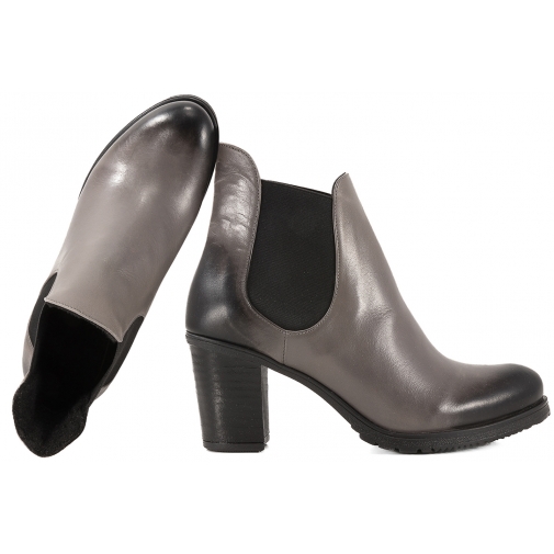 BALDACCINI 588000-4 KOZACZKI SKÓRZANE DAMSKIE BOTKI ZIMOWE OCIEPLANE NA OBCASIE