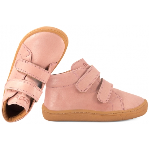 FRODDO G2130342-17 BAREFOOT TRZEWIKI DZIEWCZĘCE PÓŁBUTY SKÓRA pudrowy róż