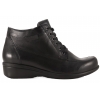 AXEL 4139 TRZEWIKI DAMSKIE OCIEPLANE ZIMOWE BOTKI SKÓRZANE czarne