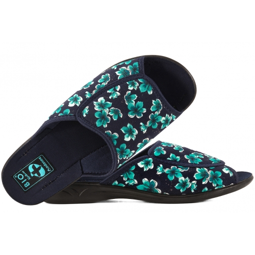 ADANEX 30316 TEKSTYLNE DOMOWE DAMSKIE KAPCIE PAPCIE KLAPKI BIO PU