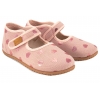 EMEL 103-5 BALERINKI TEKSTYLNE DZIEWCZĘCE DOMOWE KAPCIE PAPCIE RZEP różowe
