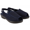ADANEX 29633 SANDAŁY TEKSTYLNE SANITARNE DAMSKIE KOTURN BIO PU granatowe