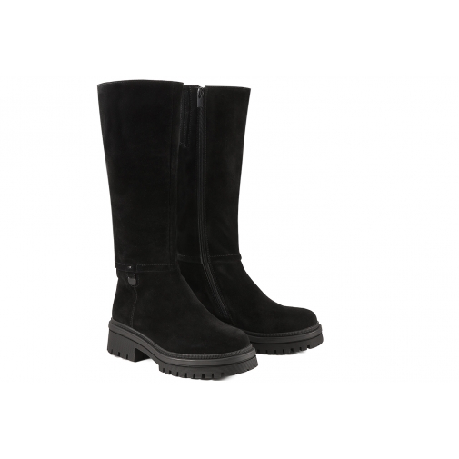 BIG STAR OOO274676 KOZAKI ZIMOWE SKÓRZANE ZAMSZOWE WYSOKIE OCIEPLANE czarne