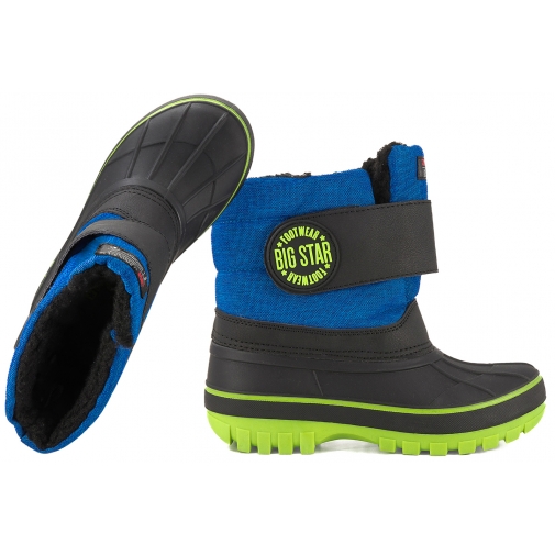 BIG STAR OO374062 ŚNIEGOWCE CHŁOPIĘCE OCIEPLANE KALOSZE ZIMOWE KOZACZKI