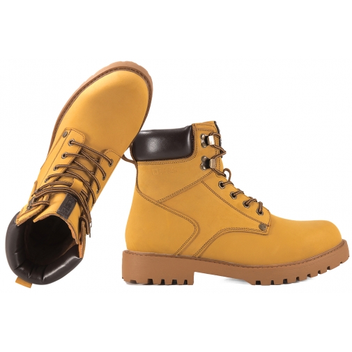 BIG STAR OO174629 TRAPERY ZIMOWE BOTKI MĘSKIE TRZEWIKI WYSOKIE OCIEPLANE SKÓRA